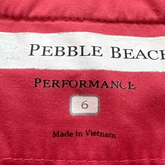 Pebble Beach Performance Womens Golf Shorts Neon Watermelon Size 6 Golfwear - Picture 6 of 8